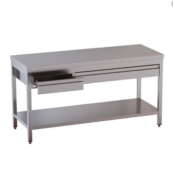 Vaiotec TOPLINE Arbeitstisch / Grundboden, 2 Schubladen, 1200 x 700 mm, 12550