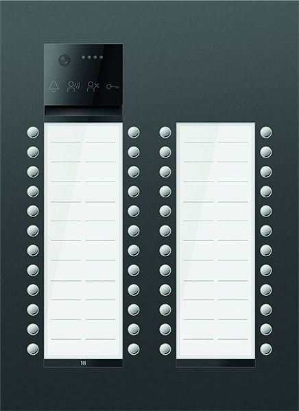 TCS Türkontrollsystem PES PRO Video Außenstation 48T 4 Spalten UP RAL7016 anthrazitgrau, AVU600448-0017