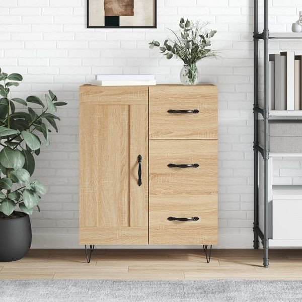 vidaXL Sideboard Sonoma-Eiche 69,5x34x90 cm Holzwerkstoff, 830255