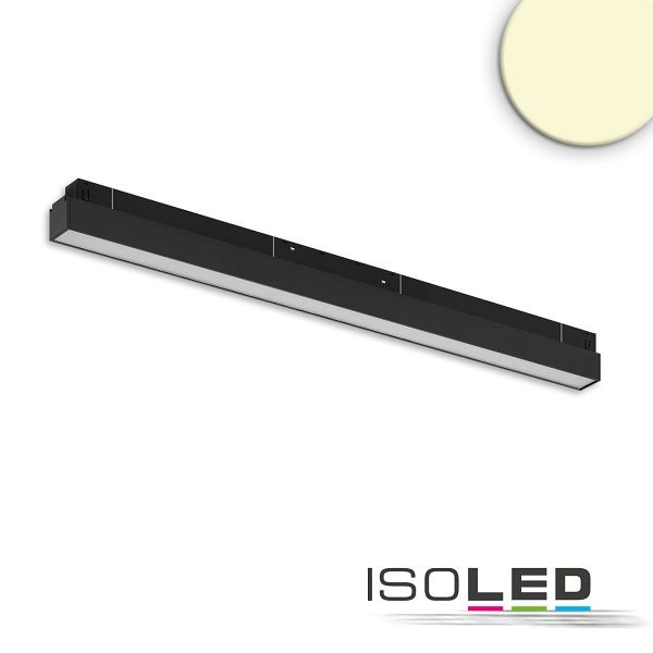 ISOLED Track48 Linearleuchte 60cm schwarz, 20W, 120°, 48V DC, 3000K, CRI90, 116078
