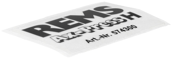 REMS Typenschild Ax-Press H, 574349 R, 4039976087186