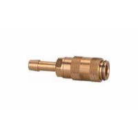 Riegler Schnellverschlusskupplung NW 2,7, Messing blank mit Schlauchtülle, 107073