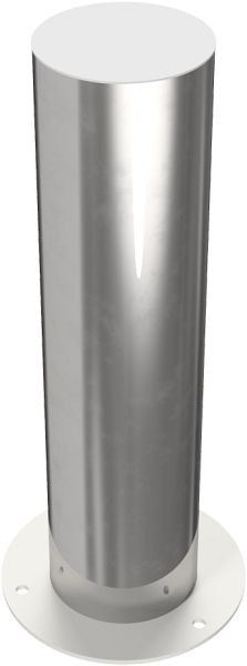 Schake Edelstahlpoller Ø 154 mm, für Dübel Befestigung mit Bodenplatte Ø 250 mm, Gesamtlänge ca. 600 mm, 40154P