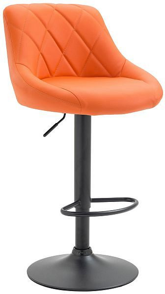 CLP Barhocker Lazio Kunstleder schwarz, orange, 321758