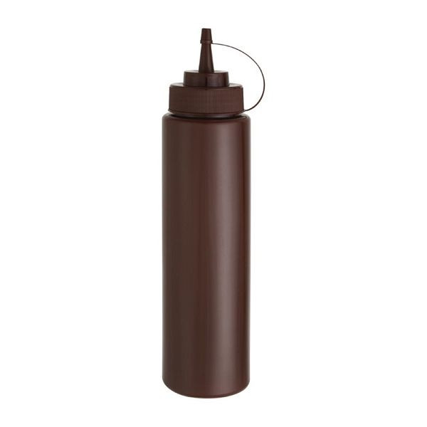 Vogue Quetschflasche braun 681ml, Schraubverschluss und große Öffnung für einfaches Nachfüllen, E626