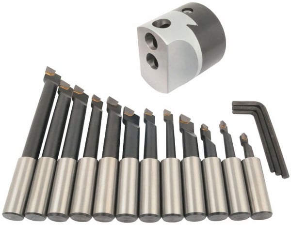 ELMAG Universal-Ausdrehkopf 12-225 mm, inklusive Bohrstangensortiment 12-teilig, 82761