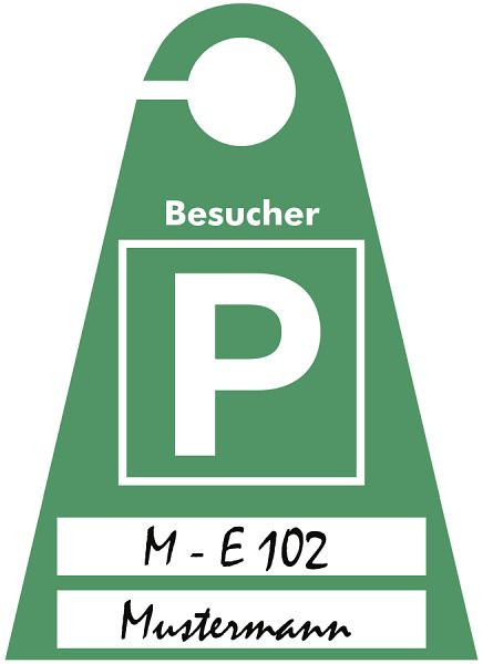 Moedel Besucherausweis blanko zur Selbstbeschriftung, Kunststoff transparent, 120x165 mm, 57041