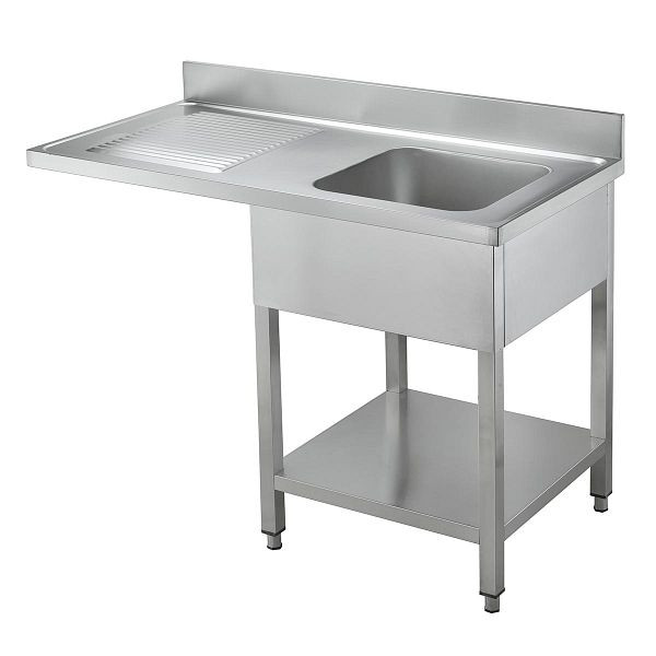 Vaiotec TOPLINE Spülcenter 700 / 1 Becken rechts, 40 mm starke Arbeitsplatte, 120x70x85 cm, 10517