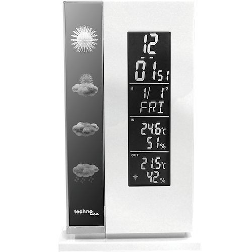 Technoline Wetterstation, Quarzuhr, Abmaße: 110 x 190 x 42 mm, WS 6600