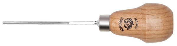 Kirschen Kerbschnitzbeitel mit Birnenheft, gerade, mit tiefrunder Höhlung, 2 mm, 5647002