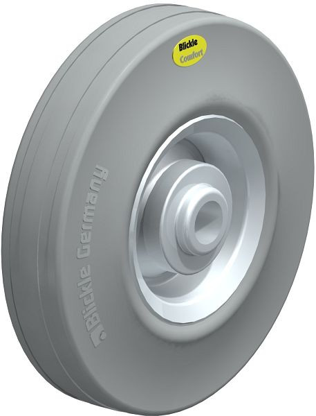 Blickle RD 140/15R-VLI Rad aus Zweikomponenten-Vollgummi, Grau, 39503