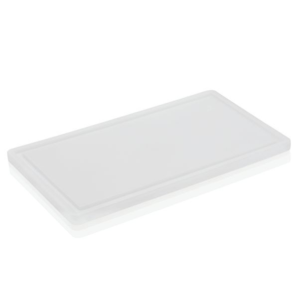 WAS Schneidbrett mit Saftrille, 60 x 40 x 2 cm, Polyethylen, 1831600