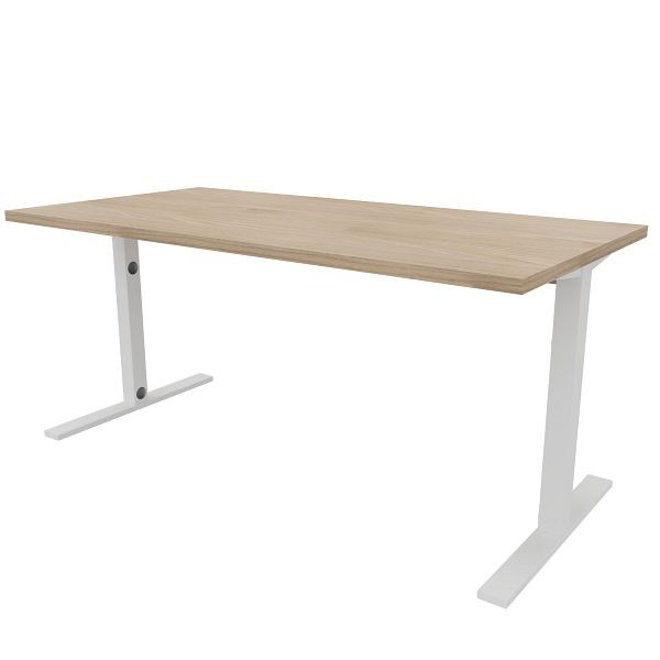 Quadrifoglio Schreibtisch IDEA Tube, 160x80cm Farbe: Platte Ulme / Gestell Weiß, IASC160/223F