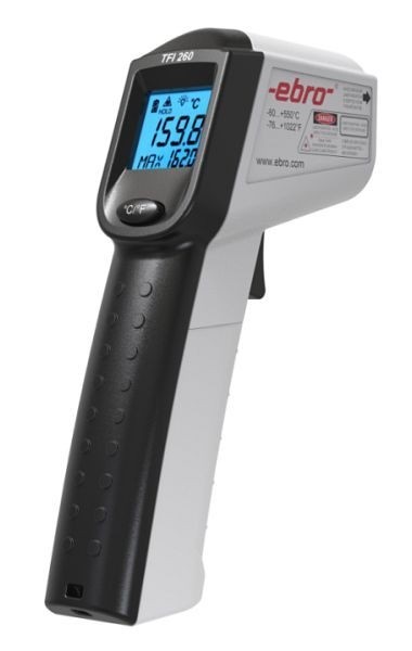 ebro TFI 260 Standard Infrarot-Thermometer mit kreisförmigem Laserpointer, 1340-1755