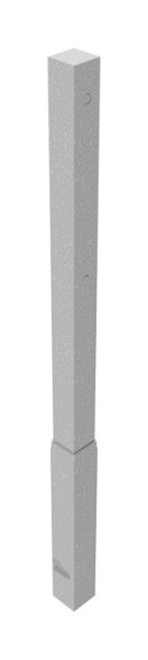 Schake Absperrpfosten Stahlrohr 70 x 70 mm herausnehmbar, mit Dreikantverschluss, feuerverzinkt, ohne Öse, 470D