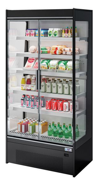 NordCap Wandkühlregal SLIM GD 100 EXC, für Take-Away Kühlprodukte und Getränkekühlung, EXC*, Umluftkühlung, 453SLM1100100L