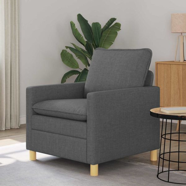 vidaXL Sofa Dunkelgrau 76 x 81 x 87,5 cm Stoff, 42028748