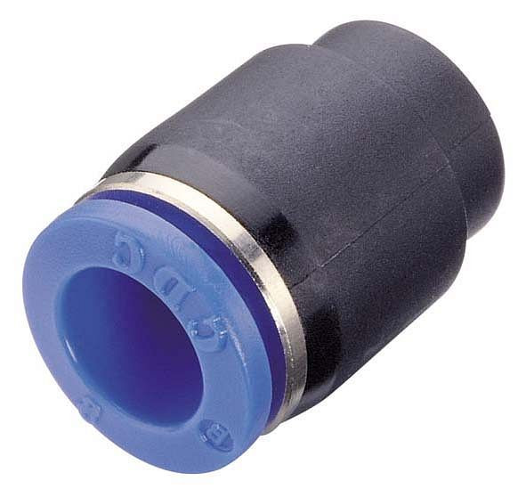 timmer B-VK-6-KU, Verschlusskupplung für Pneumatikschlauch aus Kunststoff, Schlauch-Ø: 6 mm, VE: 10 Stück, 03911001