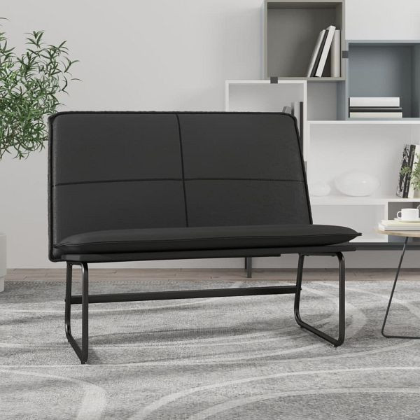 vidaXL Sitzbank Schwarz 100x75x76 cm Kunstleder, 351336
