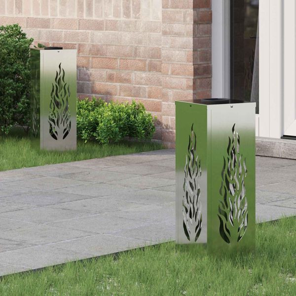 vidaXL Solar LED Weg Licht 2 pcs Rostig Wetterfeststahl, 879798