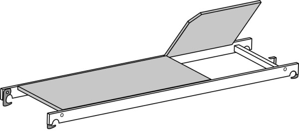 HYMER Bühne mit Durchstiegsklappe, Länge 2,08 m, Breite 0,61 m, 709524