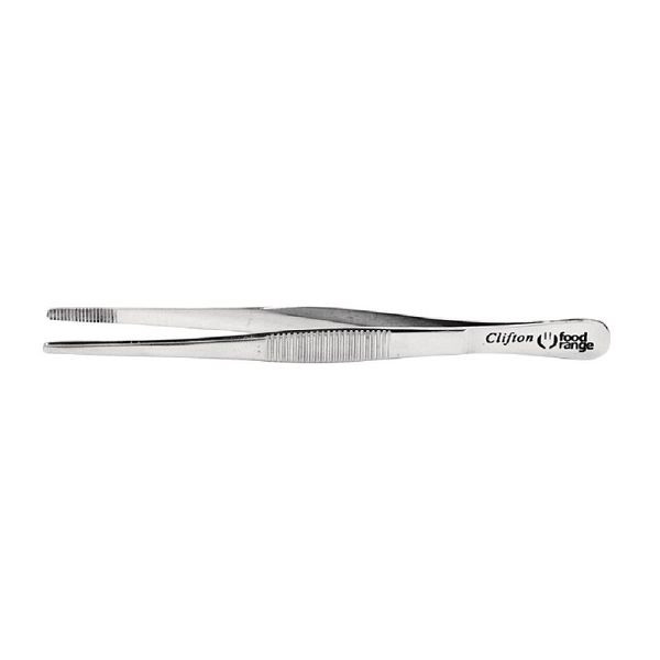 Clifton Food Range Edelstahlpinzette Micro mit runder Spitze 16cm, CC163