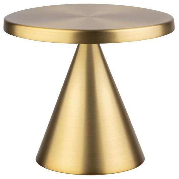 APS Tischleuchte "CONE MINI", Akku-Leuchte, inkl. Ladestation, USB-Ladekabel und Fernbedienung, Höhe 11,5 cm, Gold, 17102