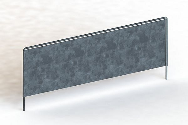 Meta Freistehender Fachteiler T500xH150 mm, verzinkt, mit Bügel, 20091034