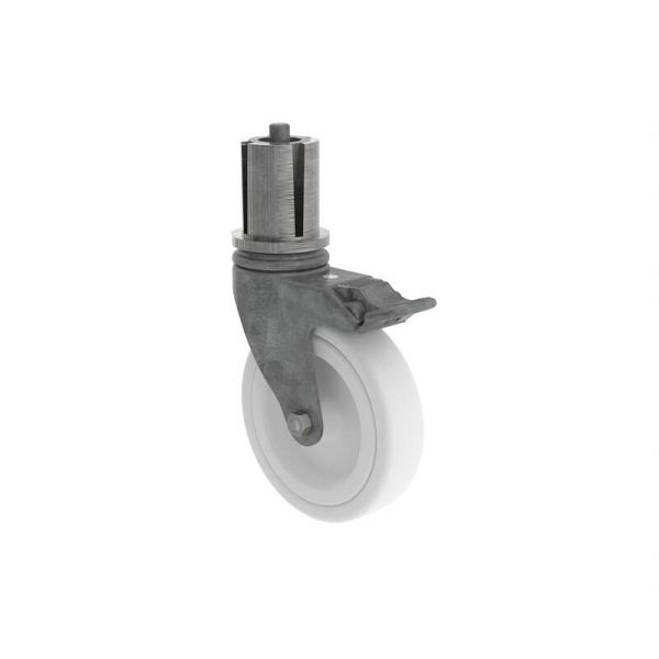 Munk Günzburger Steigtechnik Lenkrolle ø125 mit Feststellbremse und Zapfen, 027959