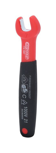 KS Tools Isolierter Maulschlüssel, 7 mm, 118.1507, 4042146872543