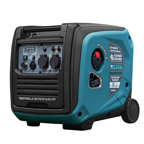 Könner & Söhnen Inverter-Generator KS 4000iE S + Tragbare Powerstation KS 100PS, KS 4000iE S