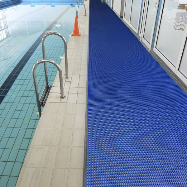 Notrax Akwadek Anti-Rutsch Hygienematten 536, Blau, 91cm x 10m, 536R0036BU
