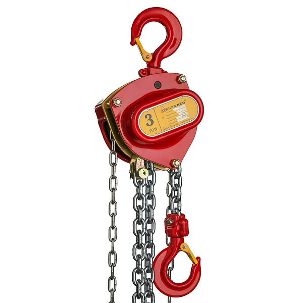 DELTA RED® Premium Stirnradkettenzug, 1-Strang, 3t mit 3m Hubhöhe, DR.0.04103103