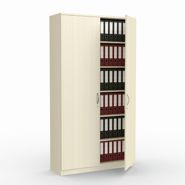 Deskin Flügeltürenschrank MULTI M, Ahorndekor, B 1200 x H 2200 x T 420 mm, 272041