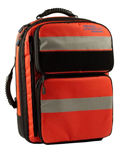 ultraMEDIC RESCUE I PLUS, Rettungsrucksack rot, Mit Zusatztasche vorne, SAN-500-R-Z
