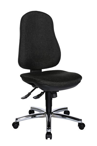 Topstar Bequemer Bandscheiben-Drehstuhl, stufenlose Sitzhöhenverstellung, anthrazit, 8559G22