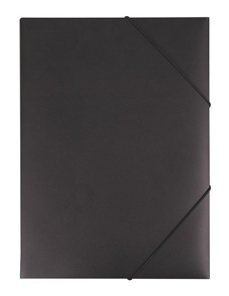 Eichner Eckspannmappen / Collegemappen DIN A3, Schwarz, VE: 5 Stück, 9038-00743