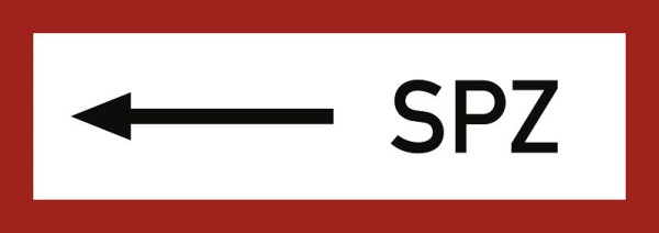 Moedel SPZ linksweisend, Aluminium, 297x105 mm, 57706, 4060081014873