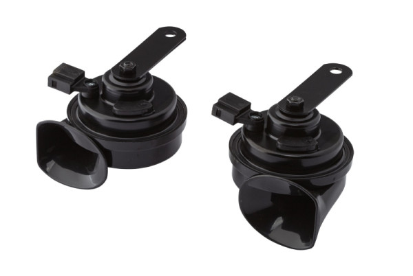 HELLA Fanfare, TE16S, 12V, 110dB(A), Frequenzbereich: 400/500Hz, elektrisch, Gehäusefarbe: schwarz, Stecker: Toyota, Set, 3FH 012 010-111