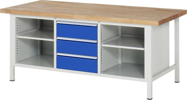 RAU Werkbank Serie 8000 - Modell 8565, B2000 x T900 x H840 mm, 13-8565A2-209B4S.11