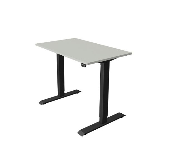 Kerkmann Kompakttisch B 1000 x T 600 mm, elektrisch höhenverstellbar von 740-1230 mm, lichtgrau, (Montage), 10180111-1