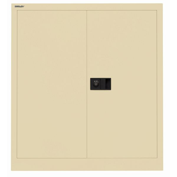 Bisley Flügeltürenschrank UNIVERSAL, 1 verzinkter Fachboden für 2 Ordnerhöhen, Breite 914 mm, 606 creme, E402A01G606
