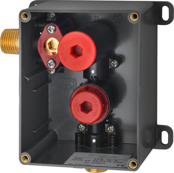 KWC Rohbauset, für Urinalspüler, UP, Absperrung und Spülstopfen, 2000107414