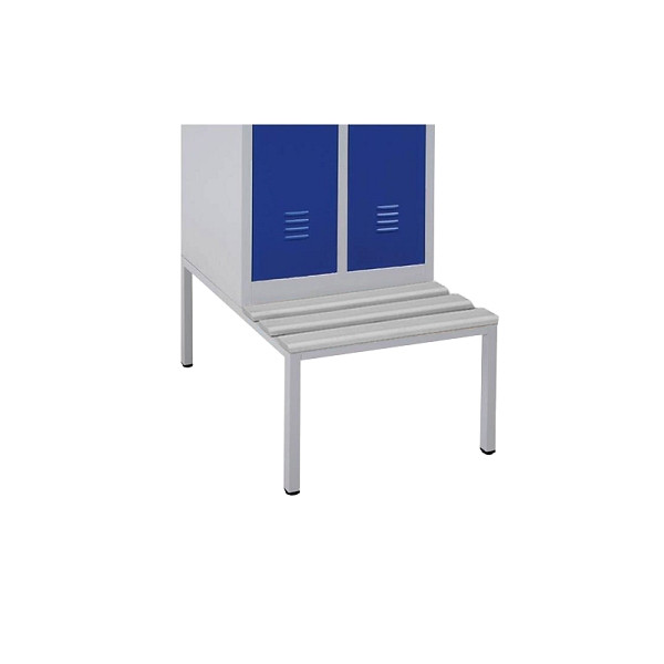 Lüllmann Sitzbankuntergestell, Sitzauflagen PVC grau, 400 x 885 x 800 mm, lichtgrau, 524150LG