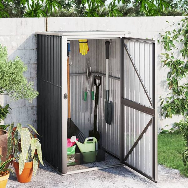 vidaXL Gerätehaus Anthrazit 88x89x161 cm Verzinkter Stahl, 316207