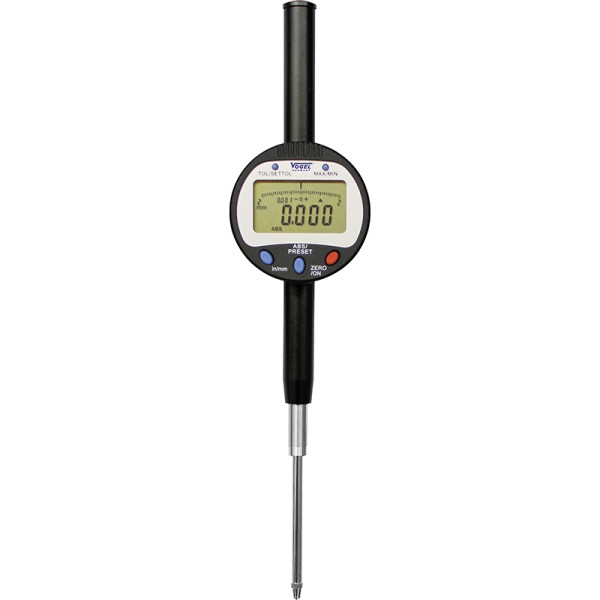 Vogel Germany Digital-Messuhr, mit USB-Datenausgang, 0 - 50.8 mm / 0 - 2.0 inch, 0.001 mm / 0.00005 inch, Gewicht: 11 g, 242057
