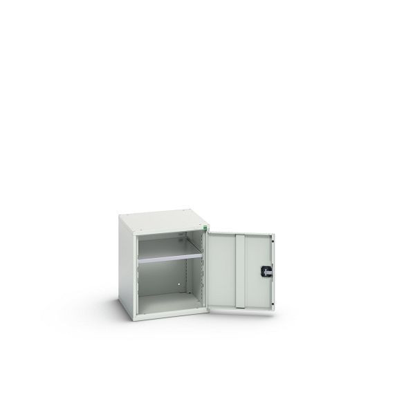 bott verso Flügeltürschrank, mit 1 Fachboden, BxTxH: 525 x 550 x 600 mm, Lichtgrau / Lichtgrau, 16926032.16