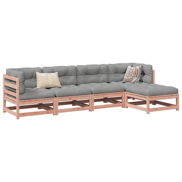 vidaXL 5-teilig Garten-Sofagarnitur Massivholz Douglasie, 3299387