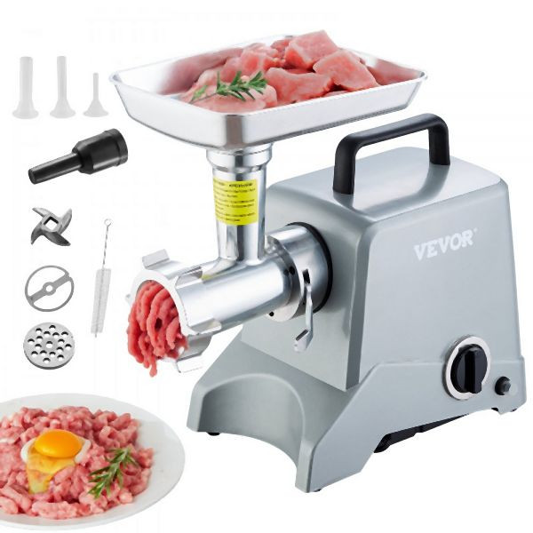 VEVOR Kommerzieller Elektrischer Fleischwolf 2,27kg/min 575W Wurstfüller, SYTMDDJRJSYSLBANTV2