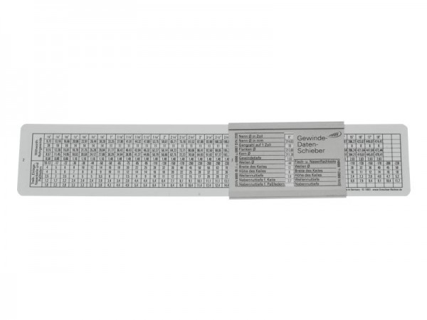 HELIOS PREISSER DIN-Passungsschieber, Aluminium eloxiert, 581105